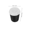 AMUSLESUR 50pcs 250ml Insulated Double Wall Kraft Paper Coffee Cups with Lid, Corrugated Disposable Cups for Hot and Cold Drinks, Office Home Party Use view 2