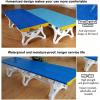 ABS Plastic Shower Stool, Indoor or Outdoor Leisure Bench, Changing Bench for Swimming Pool, Gym or Locker Room, Bathroom Seat for Public Shower or Rest Area(Gray,90cm/35.4in) view 4