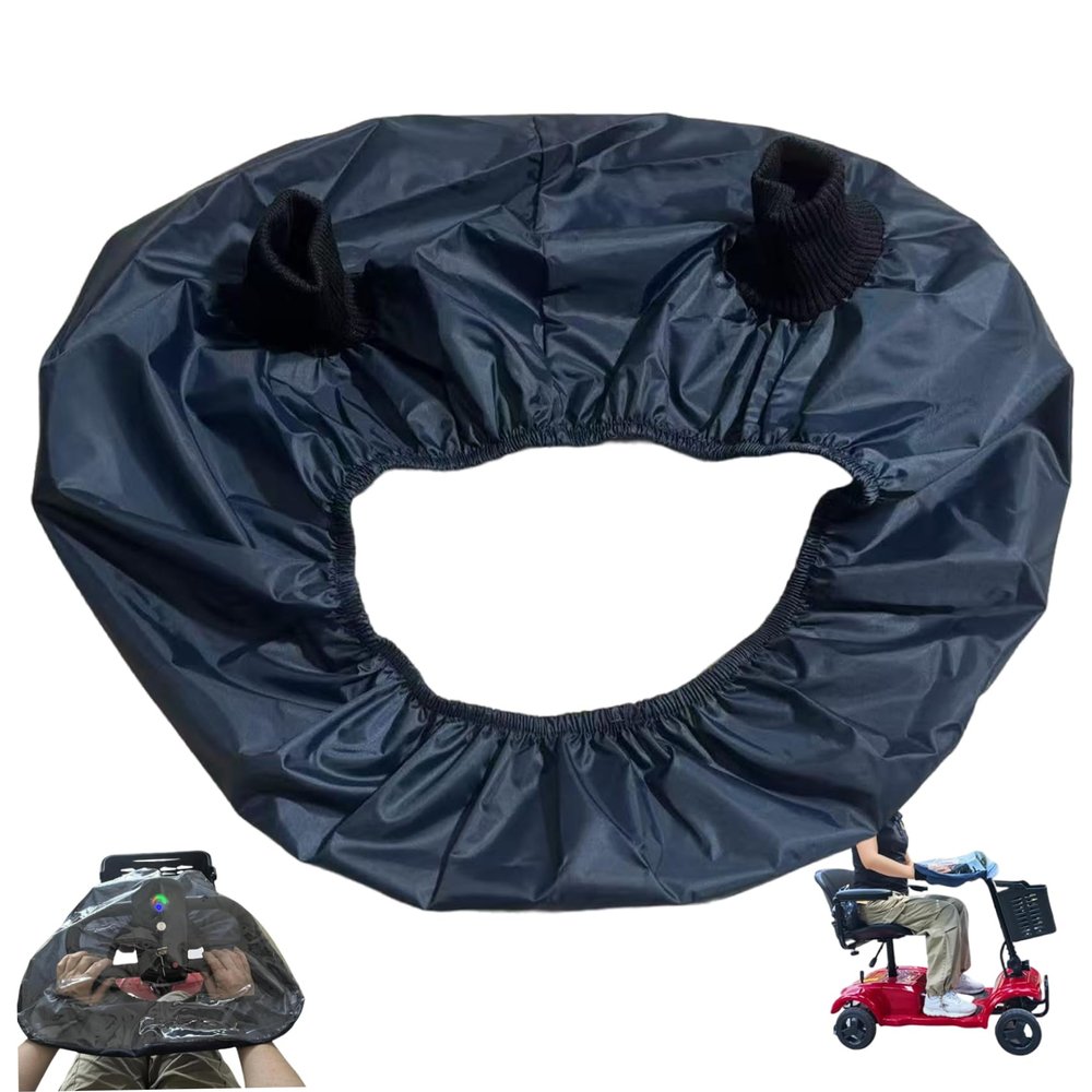 AwnsIMfreien Scooter Cover Waterproof Outdoor, Mobility Scooter Accessories, Clear PVC Mobility Control Panel Till Cover with Elastic Cuffs, Rain Guard for Outdoor Travel
