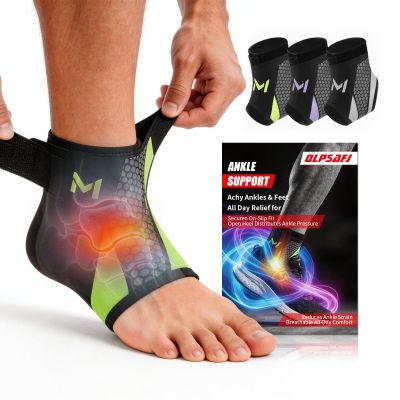 2-Pack Ankle Brace Pro Lace up Anklepro Support Women Men Bidirectional Motion Softball Ankles Sports Sock with Straps Lightweight Basketball Elastic Ankle Stabilizer for Sprained Injured Foot (Green)