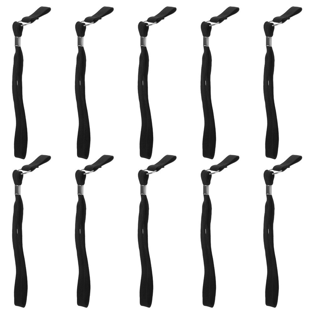 10pcs Elastic Anti-lost Wrist Straps for Walking Canes, Stretchable Cane Lanyards with Loop Holders, Outdoor Hiking Stick Accessories for Elderly and Mobility Aid Users