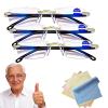 FSXZA Blue Glasses Self Adjusting for Women & Men, Auto Focus Reading Glasses, Intelligent Dual Focus Eye Glasses (3PC) view 1
