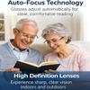FSXZA Blue Glasses Self Adjusting for Women & Men, Auto Focus Reading Glasses, Intelligent Dual Focus Eye Glasses (3PC) view 2