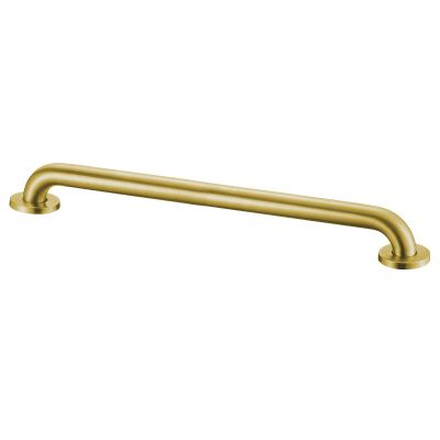 Stardrix 24-Inch ADA Compliant Grab Bar, 1.5" Diameter, Concealed Mounting Flanges, Handicap Friendly, Commercial & Residential Bathrooms, Brushed Gold Stainless Steel