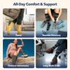 Wellow Aerolite+ Knee High Compression Socks for Women & Men 18-25mmHg Circulation & Swelling Relief for Travel, Nurses, Pregnancy Breathable & Moisture-Wicking Bamboo Powder Pink, L view 4