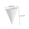 Abaodam 200pcs 6oz White Paper Cone Cups Disposable Ice Cream Cups Leakproof Shaved Ice Sampling for Party and Water Dispenser Use view 2