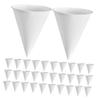 CHILDWEET 6oz White Cone Paper Cups 200pcs Disposable Thickened Paper Ice Cream Cups Coffee Sauce Condiment for Party Office Water Dispenser Use view 1