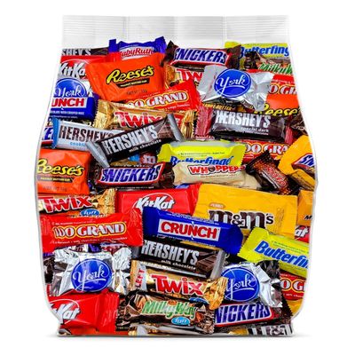 Bulk Chocolate Candy Variety Pack - 2lb Bulk Candy Individually Wrapped - Assorted Chocolate Candy for Goodie Bags, Pinatas, Party Favors, and Office Snacks - 2 Pounds