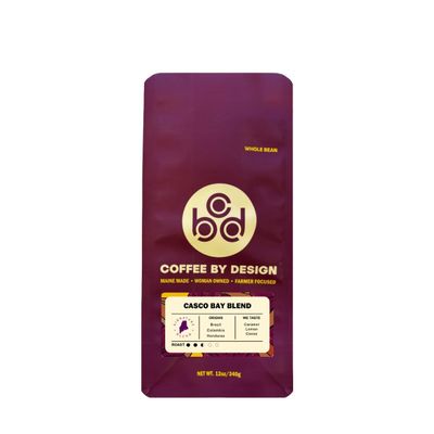 Casco Bay Blend - Roasted by Coffee By Design - Whole Bean Coffee - 12 Ounce Bag