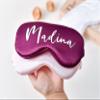 Personalized Custom Satin Sleep Eye Mask 3D Effect, Bridesmaid Gift & Bachelorette Party Favors, Soft Silk Eye Mask for Wedding Party, Bachelor Party Gifts for Women & Men view 3