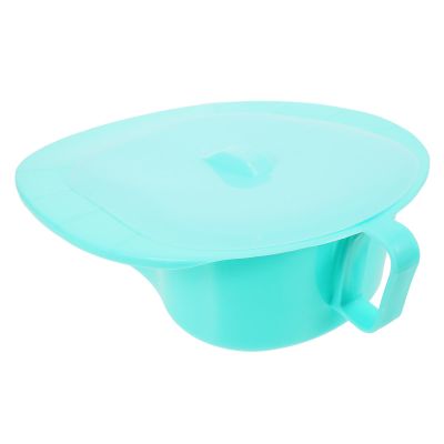 SECFOU Portable Bed Pan with Lid, Large Lightweight Plastic Bedpans for Elderly Men and Women, Spill-Proof Urinal Toilet for Bedridden Patients and Seniors