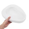 Bed Pan for Elderly and Pregnant Women, Portable White Plastic Urinal with Lid, Bedside Toilet for Female Patients and Bedridden Care in Hospital and Home Use view 3