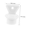 KICHOUSE 4pcs Hot Water Bottle Stoppers Sealing Lids Plastic Thermal Water Bag Plugs with 2.1cm Inner Diameter Leakproof Replacement Caps view 2