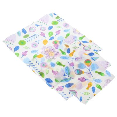 MAGICLULU 3pcs Organic Beeswax Food Wraps Set (s, M, L) Reusable Printed Sandwich Wraps for Kitchen Food Storage and Eco-friendly Preservation