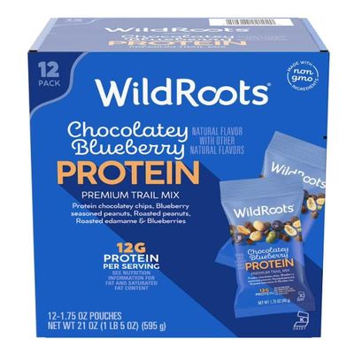 Chocolatey Blueberry Protein Single Serve Trail Mix, 1.75 oz., 12 pk.