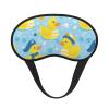 Adorable Rubber Duck with Nautical Hat Sleep Mask Block Out Light Eye Mask for Women Men Full Night Sleeping view 1