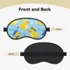 Adorable Rubber Duck with Nautical Hat Sleep Mask Block Out Light Eye Mask for Women Men Full Night Sleeping view 2