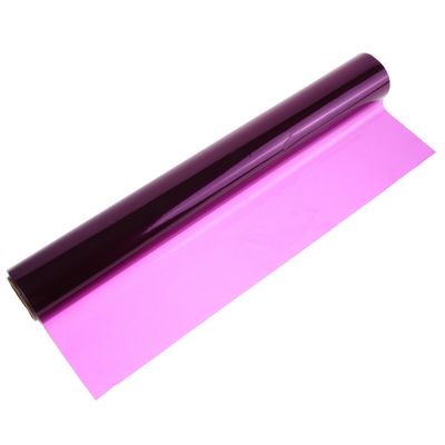 ULTECHNOVO Purple Bouquet Wrapping Paper Roll 40cm X 30m, 2.2 Mil Thickness Cellophane Flower Wrap Film for DIY Floral Arrangements and Packaging