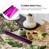 ULTECHNOVO Purple Bouquet Wrapping Paper Roll 40cm X 30m, 2.2 Mil Thickness Cellophane Flower Wrap Film for DIY Floral Arrangements and Packaging view 3