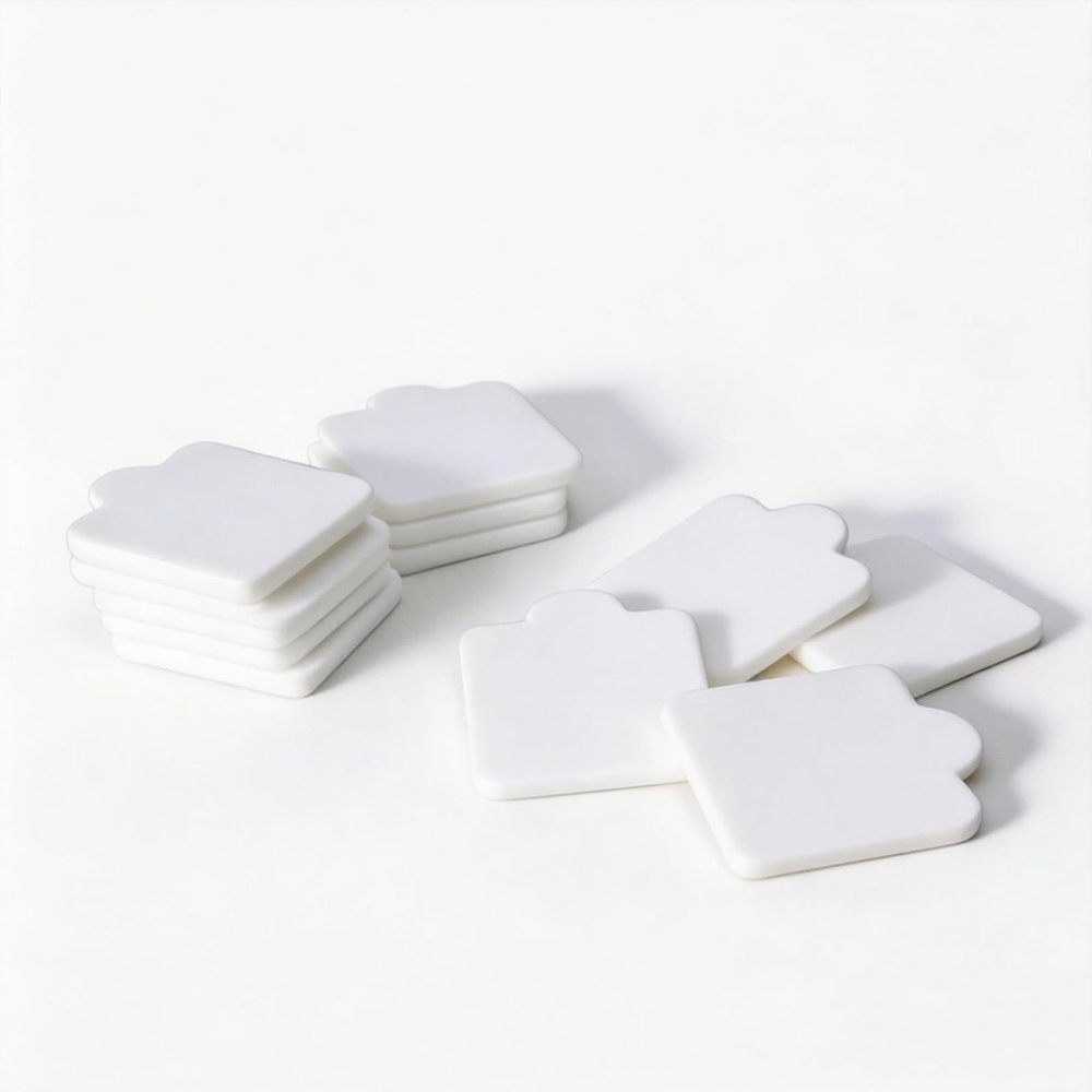 24PCS Oil Cotton Pads for ETAROWKS Waterless Candle Essential Oil Diffuser,Aroma Pad,Pure White Cotton Pads for Flameless Candle Diffuser