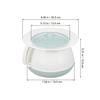 VILLCASE Portable Urinal Bedpan with Lid, 1pcs Adult Urine Storage Pot for Elderly and Disabled, Handheld Night Spittoon Suitable for Home and Travel Use view 2