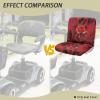 LedBack Wheelchair Covers Accessories Electric Wheelchair Seat Cover Red Rose Professional Protector for Electric Mobility Scooter, Easy to Install view 4