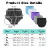 Adult Leakproof Underwear for Incontinence, Washable Low Noise Reusable Adult Diaper Cover, Plastic Pants Cover(Blue+Purple+White,Small) view 4