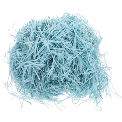DOITOOL Raffia Grass Paper Shreds 500g Sky Blue Packing Case Filling Shreds Crinkle Cut Paper Filler for Boxes Basket Stuffing Wrapping Supplies for Party and Holiday Packaging