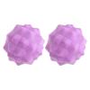 TEHAUX 2pcs Deep Tissue Massage Balls for Neck and Foot Relief, Purple Trigger Point Therapy Tool for Muscle Knot Release, Fascia Therapy Yoga Roller for Muscle Relaxation and Fitness view 1