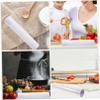 HOOWIFFY Disposable Pe Food Cling Wrap Roll 2pcs, 25cm X 45m Large Kitchen Food Save Wrap with Cutter, Thin Film for Fruit Vegetable Storage and Meal Prep view 2
