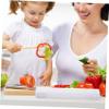 HOOWIFFY Disposable Pe Food Cling Wrap Roll 2pcs, 25cm X 45m Large Kitchen Food Save Wrap with Cutter, Thin Film for Fruit Vegetable Storage and Meal Prep view 3