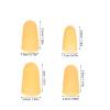 MUSISALY 20pcs Skin Color Silicone Finger Caps Anti-Static, Wear-Resistant Rubber Finger Protectors with Non-Slip Grip for Industrial Safety and Hand Protection view 2