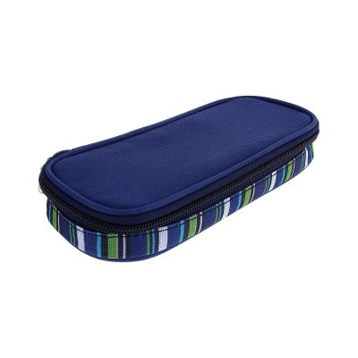 SOIMISS Portable Insulated Insulin Cooler Bag with Zipper, Navy Blue Travel Case for Diabetic Medication Storage and Temperature Protection