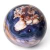 SBOTTON Natural Blue Cherry Ball Crystal Sphere with Wood Stand, Reiki Chakra Energy Healing Stone Figurine Home Decor, Gifts for Friends (50Mm-60Mm) view 1