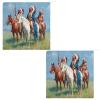 Indian Chief Painting Dishwashing Rags for Wet and Dry Cloths Towels Clean Dishcloth for Home Kitchen Dishes view 3