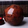 SBOTTON Natural Red Obsidian Ball Crystal Sphere with Wood Stand, Reiki Chakra Energy Healing Stone Figurine Home Decor, Gifts for Friends (90Mm-100Mm) view 3