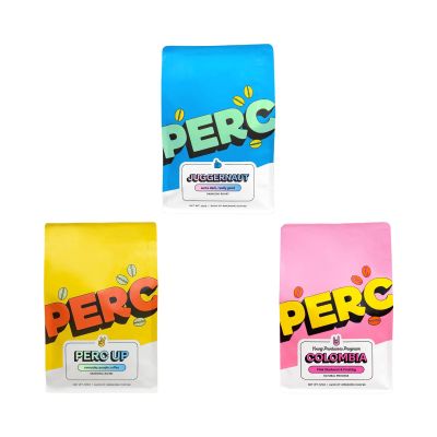 Bean Box Atlanta Coffee Sampler, 3-Pack - Roasted by Perc, Gourmet Arabica Coffee, Variety Pack - Whole Bean