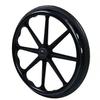 Wheel Chair Push Wheel Covers - 1 Pair 20/22/24inch Silicone Wheelchair Rim Covers, Non-Slip Wear-Resistant, Improve Grip and Traction (24 in,Black) view 1