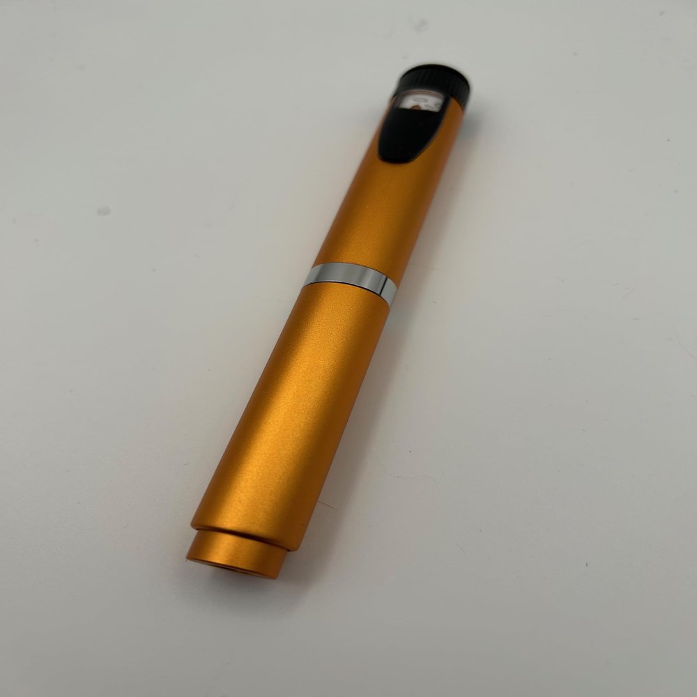Orange 60 Unit V2 Reusable Pen Injector and Cartridge Filling Block