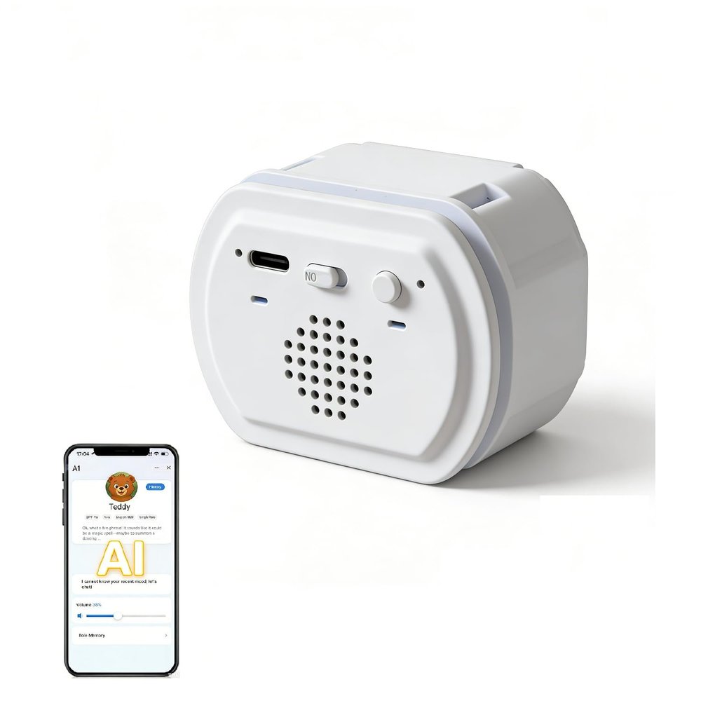 ChatGPT AI Voice Box for Smart Talking Doll,Knock Knock Jokes,20 Questions Guessing Game,Would You Rather,Story Chain,Speech Recognition Sound Chip for Plush Toys,Stuffed Bears and DIY Projects