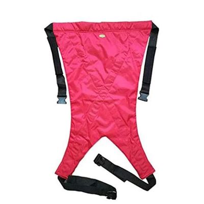 Transport Patient Lift Sling Slings Transport Heavy Duty Transfer Sling,Universal Patient aid,Mesh Lift,Divided,Leg for Disabled,with Head Support and Commode Opening Medical(Red)