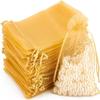 100pcs Organza Bags-gold 6.5x9 inch (17x23cm) Satin Drawstring Organza Pouch Wedding Party Festival, Christmas, Favor Gift Bag Jewelry Watch Bags view 1