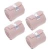 VILLCASE Elastic Compression Bandage Wraps for Legs and Arms with Clip Fasteners, Skin Tone High Elasticity Sports Injury Support, 4pcs Self-Closing Elastic Wraps for Joint and Muscle view 1