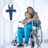 PATKAW Adjustable Wheelchair Safety Strap Fixed Belt Accessory for Elderly with Blue Sturdy Strap for Mobility Aid and Disabled Patient Safety view 4