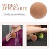 Cork Fascia Massage Balls 4pcs Set (60mm 70mm) for Deep Tissue Trigger Point Therapy, Yoga Muscle Relief, Foot and Full Body Myofascial Release view 3
