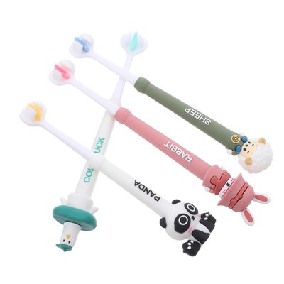 Alipis 4pcs Three-Sided Soft Bristles Toothbrush for Ages 3+ Gentle Oral Care Toothbrush for Boys and