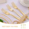 Party Cutlery Set Plastic Golden Utensils for Appetizers view 3