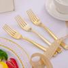 Party Cutlery Set Plastic Golden Utensils for Appetizers view 4