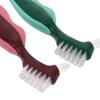 SOLUSTRE Dual-Head Denture Brush 2pcs with Hard Bristles, Dental and Oral Appliance Cleaning Tool for Elderly, Firm Dentures Prosthesis Brush for Thorough Mouth Care view 3