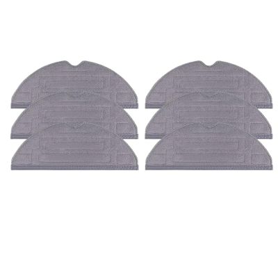 Mop Rags Parts Double Vibration Mop Pad Accessories,Compatible With Roborock S8 S8+ S8 Pro Ultra S8 PLUS G20 Vacuum Cleaner Robot Mop Cloths(6 PCS)